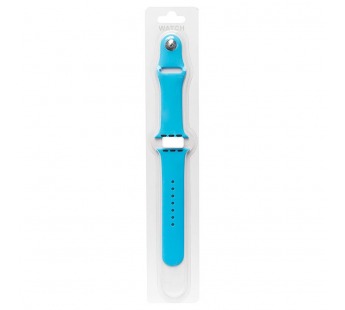 Ремешок - ApW для "Apple Watch 38/40/41 mm" Sport Band (L) (light blue) (79521)#1622520