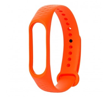 Ремешок - WB08 Xiaomi Mi Band 3/Mi Band 4 силикон на кнопке (регулируемый) (orange) (90379)#1622454