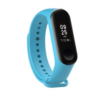 Ремешок - WB13 Xiaomi Mi Band 3/Mi Band 4 силикон на кнопке (регулируемый) (sky blue) (103179)#1622419