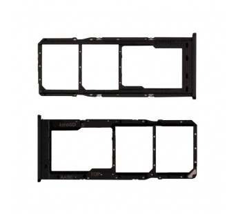Контейнер SIM для Samsung A125F (A12) Черный#2083032