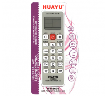 Пульт для кондиционеров MITSUBISHI K-MS636 Universal - Huayu#1621255