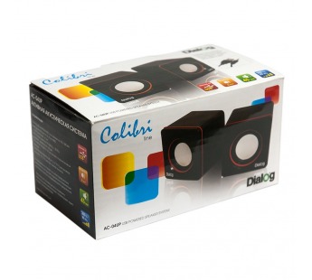 Компьютерная акустика Dialog Colibri AC-04UP (black/red) (50541)#1623727