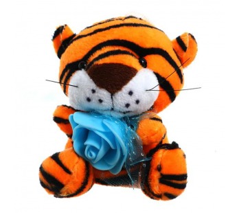 Игрушка мягкая-брелок тигр (цвет в ассортименте) 6,5см#1630955