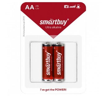 Батарейка AA Smart Buy LR6 (2-BL) (24/240) (115831)#1628989