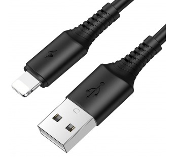 Кабель USB - Apple lightning Borofone BX47 Coolway, 100 см (black)(133794)#1628820