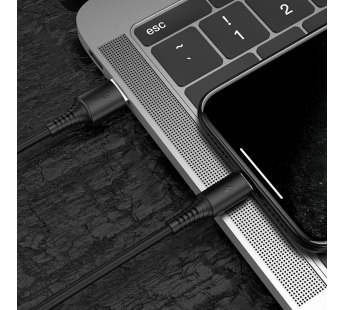 Кабель USB - Apple lightning Borofone BX47 Coolway, 100 см (black)(133794)#1984192