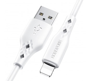 Кабель USB - Apple lightning Borofone BX48, 100 см 2,4А (white) (133801)#1628825