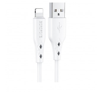 Кабель USB - Apple lightning Borofone BX48, 100 см 2,4А (white) (133801)#1628824