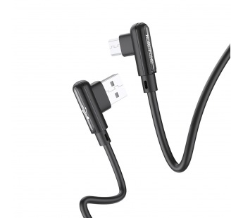 Кабель USB - micro USB Borofone BX58 Lucky, 100 см (black)(133832)#1627800