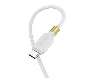 Кабель USB - micro USB Borofone BX59 Defender 100см 2,4A (white) (133839)#1707217