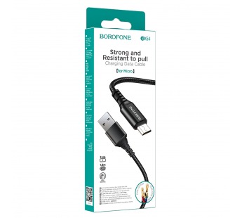 Кабель USB - micro USB Borofone BX54 Ultra bright, 100 см (black)(133819)#1628954