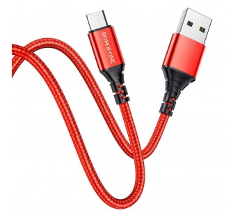 Кабель USB - micro USB Borofone BX54 Ultra bright 100см 2,4A (red) (133820)#1628969