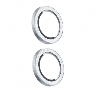 Защитное стекло iPhone 11/12/12 Mini Remax GL-68 (на заднюю камеру) Серебро со стразами#2137154