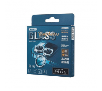 Защитное стекло iPhone 11/12/12 Mini Remax GL-68 (на заднюю камеру) Серебро со стразами#2137155