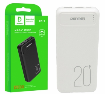                         Внешний аккумулятор 20000 mAh Denmen DP10 (белый)*#1828492