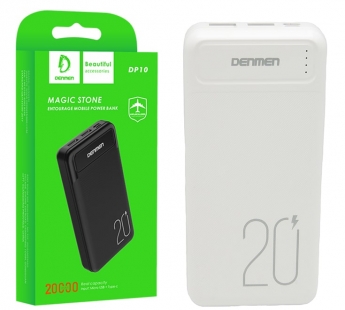                         Внешний аккумулятор 20000 mAh Denmen DP10 (белый)*#1828538