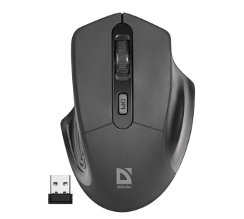 Мышь оптическая беспроводная Defender Datum MB-345 (black) (202857)#2107242