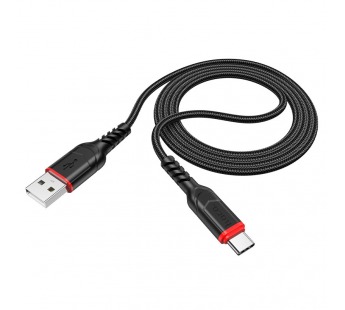 Кабель USB - Type-C Hoco X59 нейлон 1м (Black)#1642171