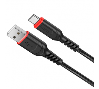 Кабель USB - Type-C Hoco X59 нейлон 1м (Black)#1983157