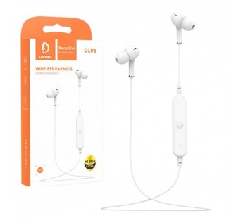 Спортивные наушники Bluetooth DENMEN DL05 (белый)#2119714
