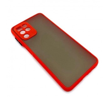 Чехол Samsung A22/M22 (2021) Противоударный Матовый Красный#2103165