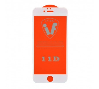 Защитное стекло iPhone 6Plus/6S Plus (Full Glue) тех упаковка Белое#2100064