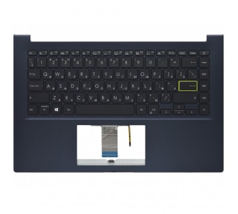 Топ-панель Asus VivoBook 14 F413EA синяя с подсветкой#2074906