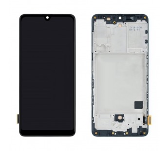 Дисплей для Samsung A415F Galaxy A41 в рамке + тачскрин (черный) (In-Cell)#1761126