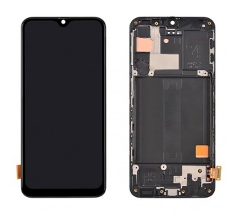 Дисплей для Samsung A405F Galaxy A40 в рамке + тачскрин (черный) (copy LCD)#1853948