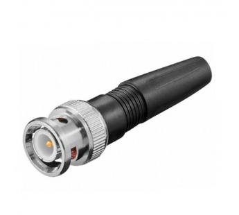 Штекер BNC на кабель, под винт (резиновый хвостик)#2087792