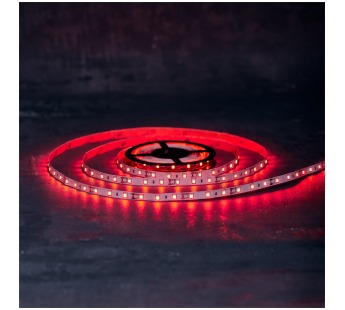 LED лента открытая, 8 мм, IP23, SMD 2835, 60 LED/m, 12 V, цвет свечения красный#1929322