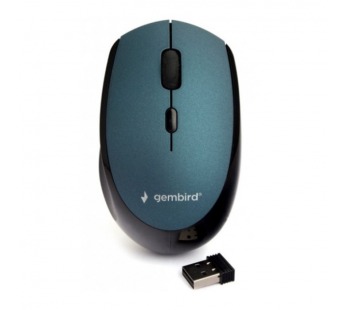 Мышь компьютерная беспроводная "Gembird" MUSW-354-B, 3кн.+колесо кнопка, 1600DPI, 2.4ГГц (синий)#2132189