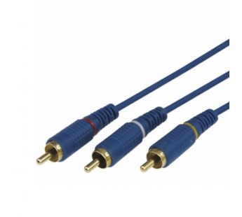 Шнур 3RCAшт. - шт.3RCA 1,5м Gold "Rexant"#1740192