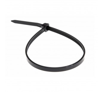 Хомут-стяжка кабельная нейлоновая 2,5x200мм, черная, упаковка 100шт."Rexant"#1643680