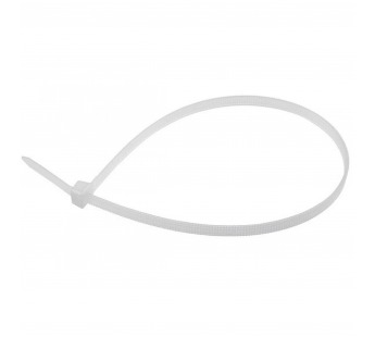 Хомут-стяжка кабельная нейлоновая 4,8 x 200мм, белая, упаковка 100 шт. "Rexant"#1643714