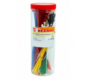 Крепеж кабеля Rexant Набор хомутов цветных пластиковых НХ-2#180720