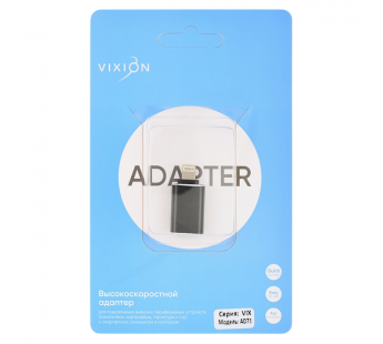 Адаптер VIXION (AD71) USB 3.0 - Lightning (черный)#2111841