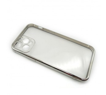 Чехол iPhone 12 Pro Style Силикон Прозрачный Серебряный#2102151