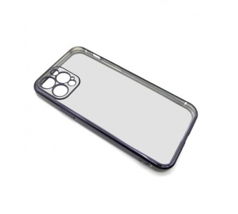 Чехол iPhone 12 Pro Style Силикон Прозрачный Черный#2102152