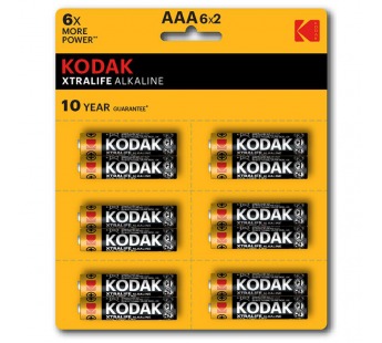 Элемент питания KODAK XTRALIFE LR03 12BL (6x2BL) [KAAA-2x6 perf] (144/576/43200)#2117259