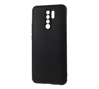                                 Чехол силиконовый Xiaomi Redmi 9 карбон черный#1717567