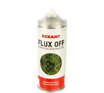 Очиститель печатных плат FLUX OFF,400 мл, аэрозоль "Rexant"#1651313
