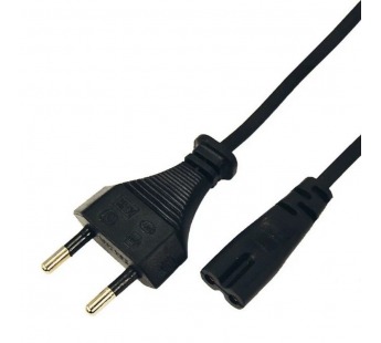 Шнур сетевой для аппаратуры, вилка - евроразъем С7, кабель 2x0,5 мм²,1,5м 2*0.5мм "СмартКип"#2052612