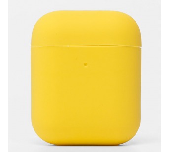Чехол - Soft touch для кейса "Apple AirPods 2" (lemon)#1643314