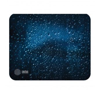 Коврик для мыши Cactus Water Drops черный 220x180x2мм CS-MP-P05XS, шт#1643912
