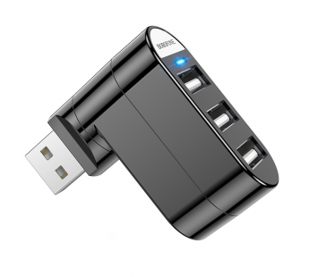 Хаб USB Borofone DH3 three-port USB splitter (black)(133874)#1644616