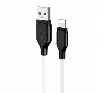 Кабель USB - Apple lightning Borofone BX42 Encore silicone 100см 2,4A (white) (133783)#1645187