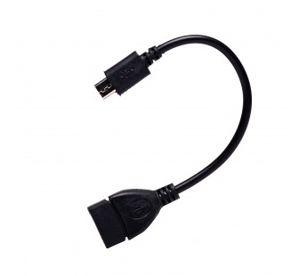 Кабель OTG - micro USB RockBox 10 см, чёрный#1688003