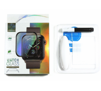 Защитное стекло "UV комплект" для Apple Watch 7/8 (45 мм) (клей, лампа)#1699407