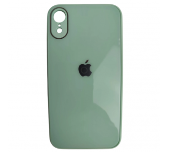                                 Чехол силикон-пластик iPhone XR глянец с логотипом бирюзовый*#2130480
